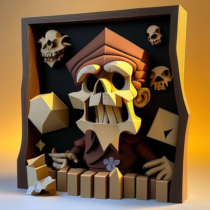 3D модель Игра Бумажный Марио Король Оригами (STL)